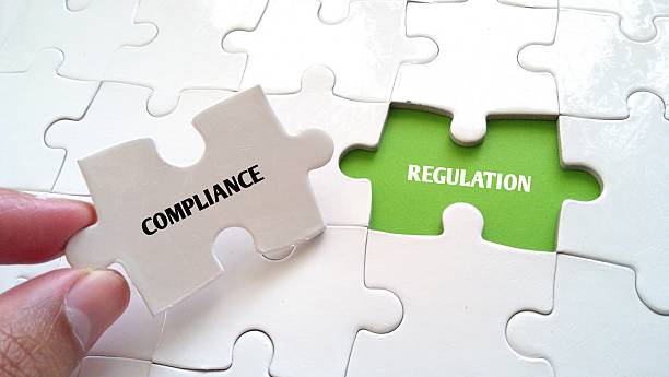 istock hand and missing puzzle with COMPLIANCE REGULATION WORD 2232279505
