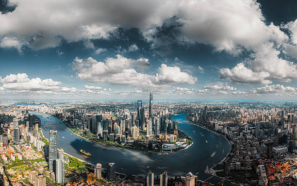 istock Aerial panoramic view of Shanghai City 2232286519