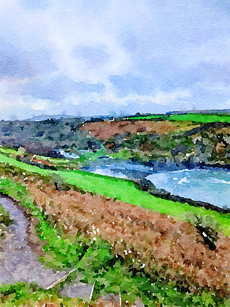 istock Painted in Waterlogue beautiful scenery around Wales 2232293780