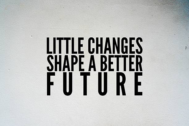 istock Words or quotes of inspiration and motivation to succeed Little changes shape a better future 2232297810