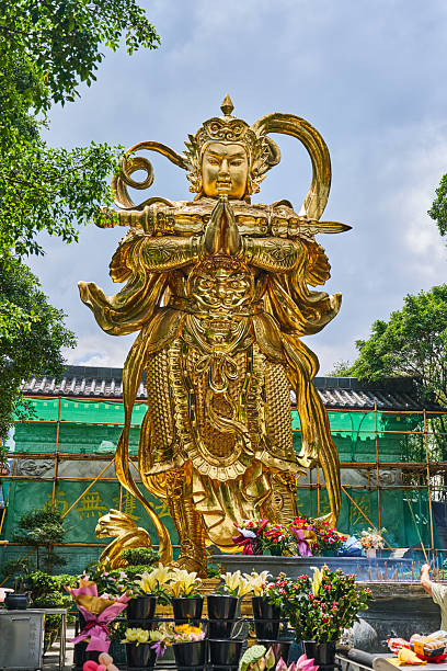 The Stone Lion in the Temple