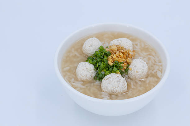 istock Chicken Rice Porridge, Chicken rice soup, Chicken congee 2232308915