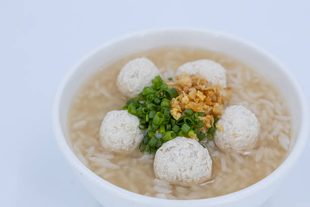 istock Chicken Rice Porridge, Chicken rice soup, Chicken congee 2232308918