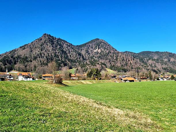 Dorf Ruhpolding in den Bayerischen Alpen