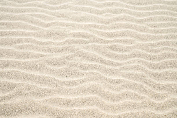 istock Light beige sand with wavy drifts. Natural surface as a background. 2232313598