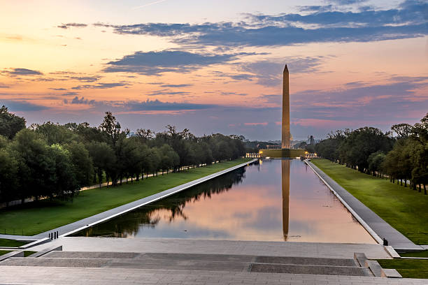istock Washington Monument and Reflecting Pool at sunrise in Washington DC 2232316261