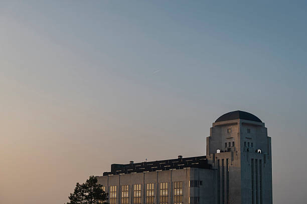 istock Art Deco Landmark Twilight 2232317085