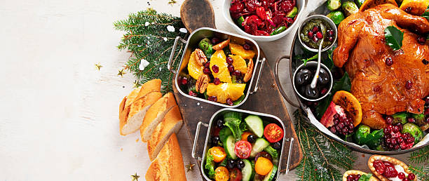 istock Elegant table setting for a festive meal. Christmas dinner. 2232319211