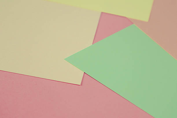 istock Flat lay, paper pastel colors for texture background. Colored paper arranged for background 2232323421