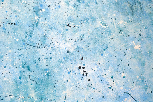 istock Abstract blue watercolor with varied splashes and patterns 2232329027