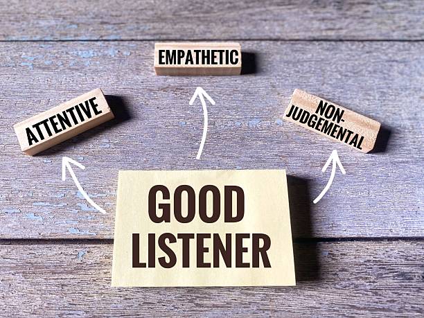 istock Qualities of a good listener concept. 2232329102