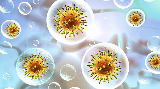 istock Virus bacteria on abstract scientific background 2232329118
