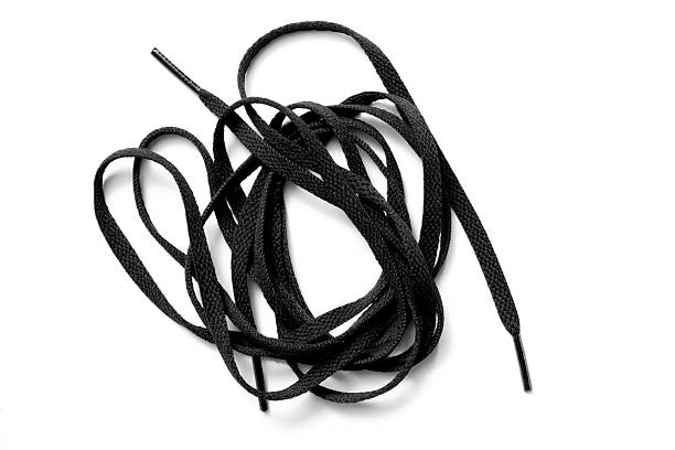 istock Close-up of shoelace isolated on white background 2232332885
