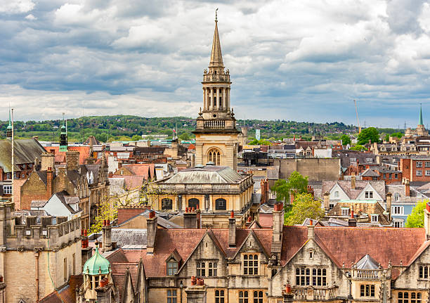 Oxford cityscape with medieval architecture, UK