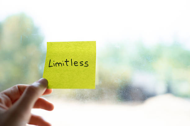 istock Hand holding limitless sign on sticky note 2232336540