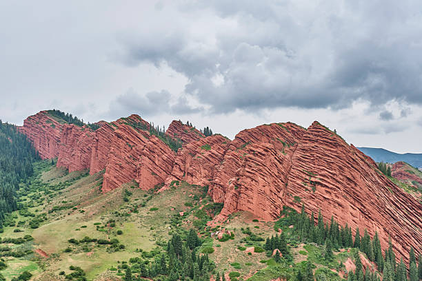 istock Red sandstone cliffs Seven Bulls in Jeti-Oguz Gorge, Kyrgyzstan 2232336620