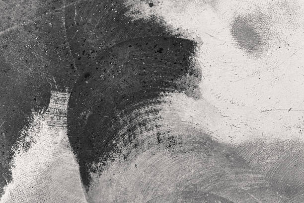 istock Black and white grunge concrete texture with brush marks for urban background and abstract surface concept 2232337710