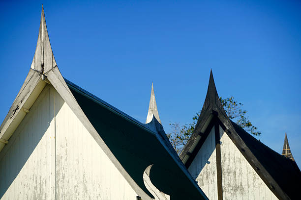The architect designed the house using black steel as the main structure with corrugated metal sheet roof minimal style