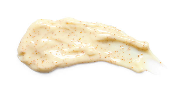 istock Smear of body scrub isolated on white, top view 2232343655