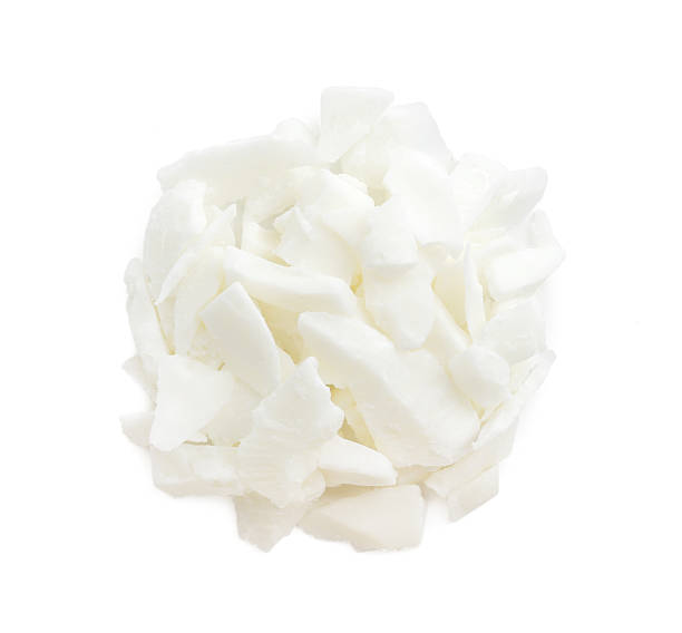 istock Soy wax isolated on white, top view 2232346331