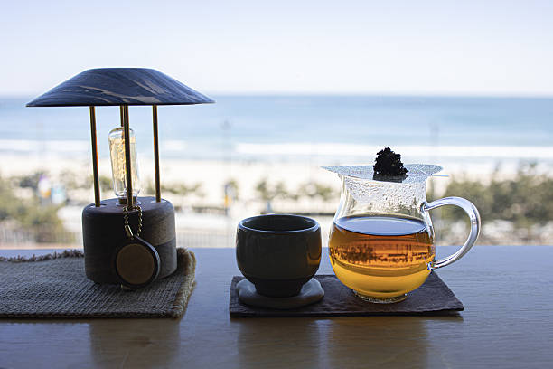 Roasted green tea Hojicha teapot