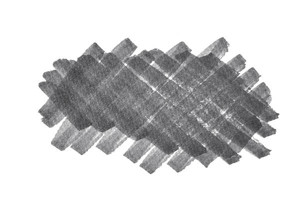 istock dark grey marker scribble texture with crossed lines isolated on white 2232350990