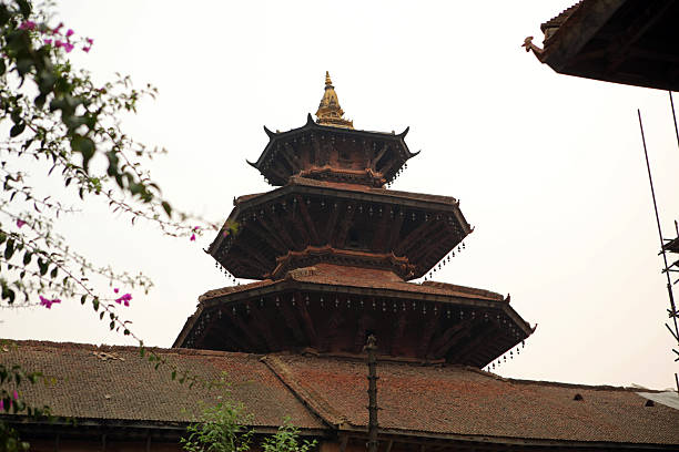 Buddhist temple in old city of Bhaktapur, Nepal