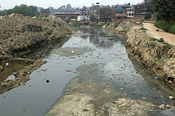istock Polluted river and full of garbage in Kathmandu, Nepal 2232352830