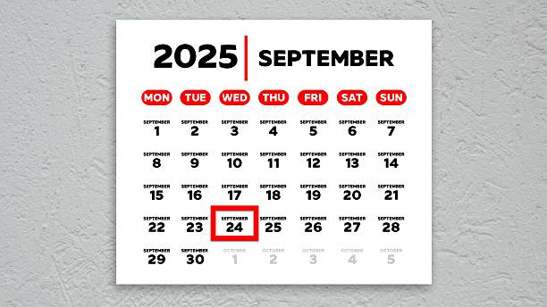 istock The date September 24th marked with a red cursor on the wall calendar 2025 2232353402