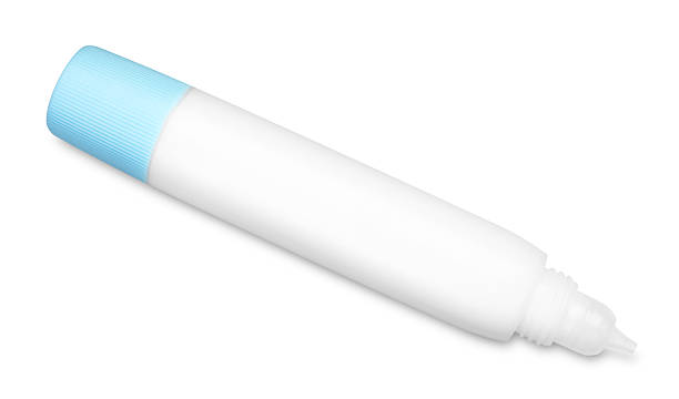 istock One glue stick isolated on white, top view 2232353420
