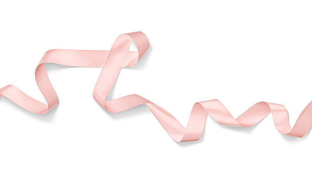istock Blank white satin ribbon mockup, isolated 2232355185
