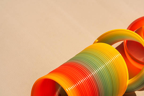 Rainbow colored wire spiral