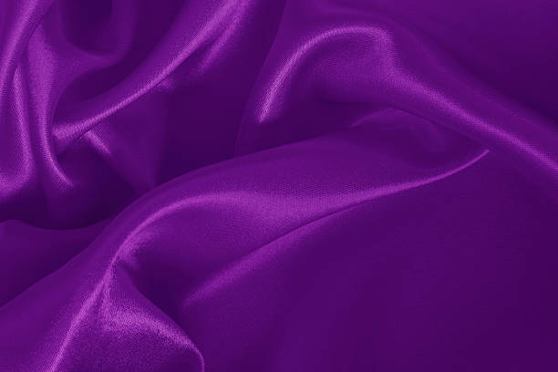 istock Dark purple fabric texture background, detail of silk or linen pattern. 2232362438