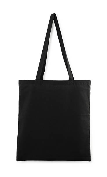 istock One black shopping bag isolated on white. Mockup for design 2232362575
