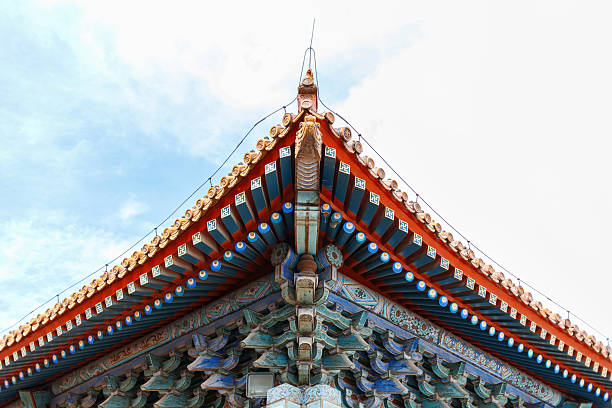 istock Original stylish old Chinese palace roof 2232371647