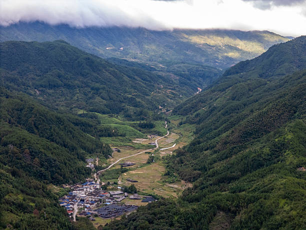 istock Mountain Village Amidst Verdant Hills 2232382561