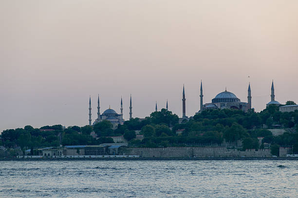View the Istanbul city, Turkey from the Bosphorus strait