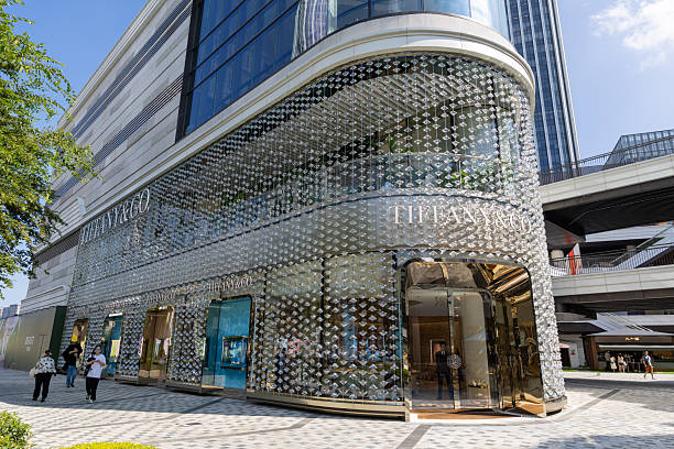 Shanghai, China - August 16, 2025 : Tiffany & Co. Store in Shanghai, China.
