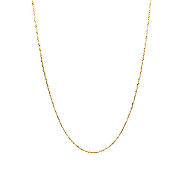 istock Minimalist Gold Chain Necklace Isolated on White Background 2232386776