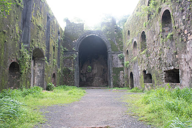 istock moss covered ruins inside vasai fort, maharashtra, india 2232388822