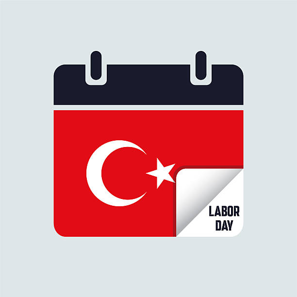 istock Turkey Labor Day Calendar Flag Illustration 2232405386