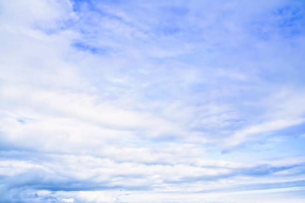Blue sky and white clouds with copy space.