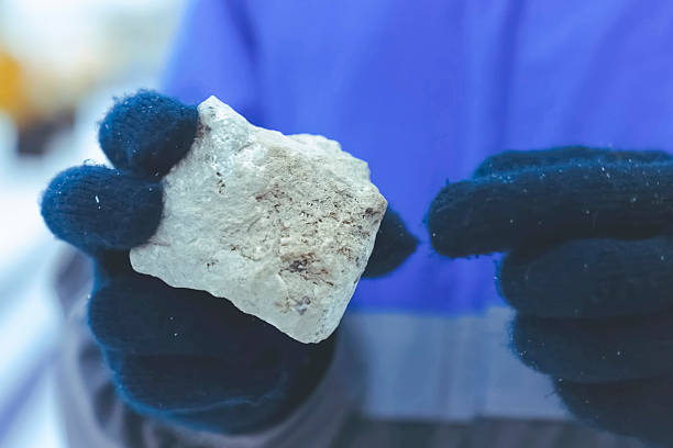 istock Limestone rock, containing gas and gas condensate. 2232412236
