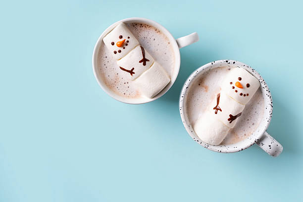 istock Snowmen marshmallow funny kids, christmas concept 2232419340
