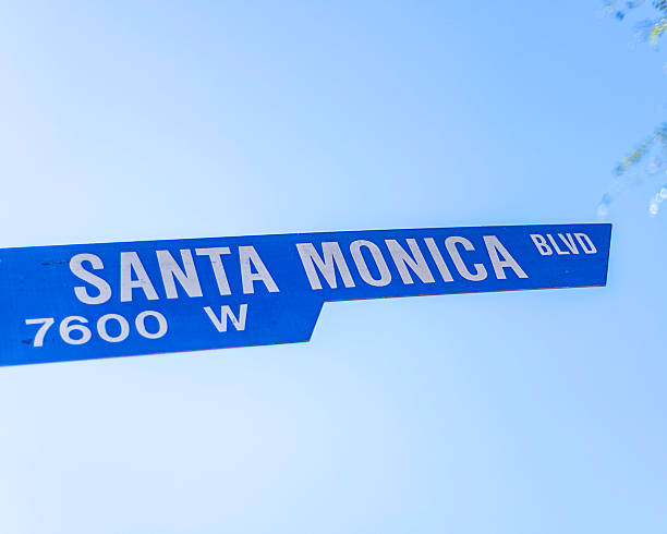 istock Santa Monica Boulevard Sign  in LA 2232422648