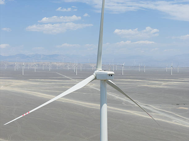 istock Wind turbines in desert areas 2232443015
