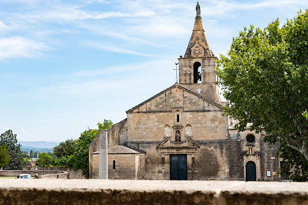 Church of Notre Dame de la Major, Romanewque architecture in the 12th century, next to the Roman Arena, Arles, France, Europe