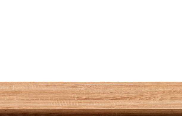istock Empty wooden table top, wooden counter, isolated on white background. 2232459469