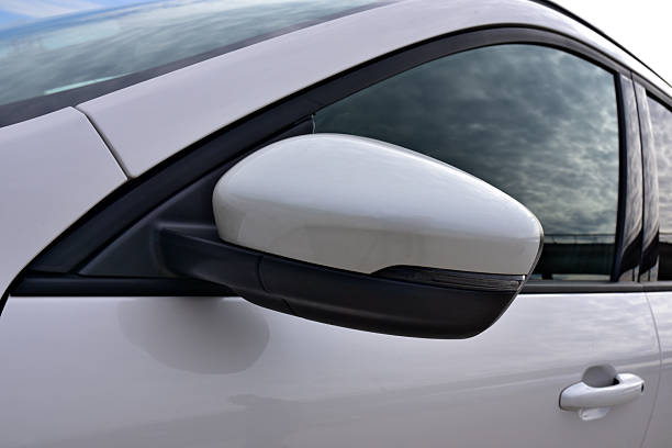 istock Side mirror with turn signal of a car 2232477653