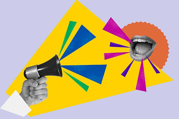 istock Contemporary Art Collage with Mouths 2232479450